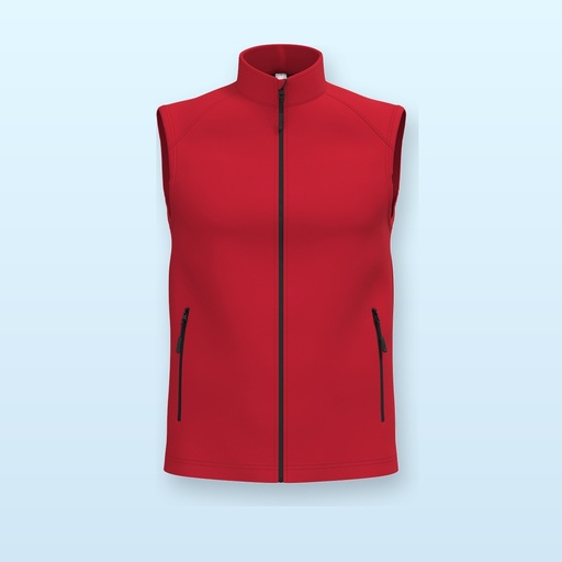 [BL-102196] Gilet softshell a 2 strati - rosso - XL