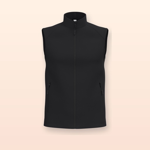 [BL-102212] Gilet softshell a 2 strati - nero - XXL