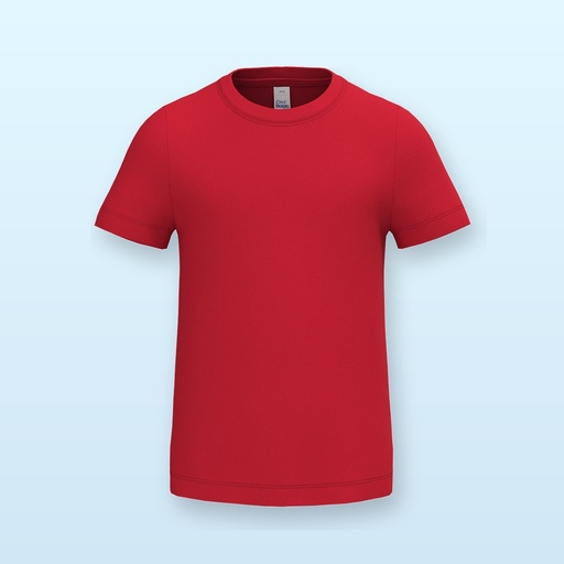 [BL-102325] T-shirt sportiva bambino - rosso - 12-14