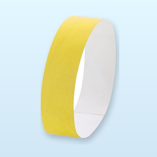[BL-103291] braccialetti in tyvek (10 pz) - giallo