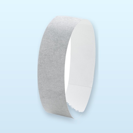 [BL-103298] braccialetti in tyvek (10 pz) - argento