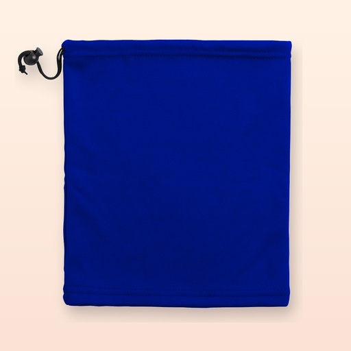 [BL-103820] set scaldacollo e cappello - blu
