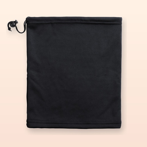 [BL-103823] set scaldacollo e cappello - nero