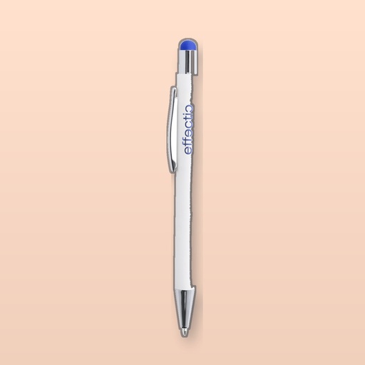 [BL-103863] penna a sfera capacitiva - blu - bianco