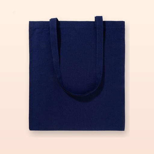 [BL-103910] Shopper in cotone - blu scuro