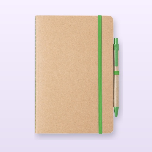 [BL-104344] quaderno - verde - naturale