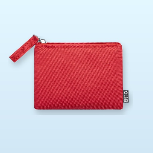 [BL-104373] portamonete in RPET - rosso