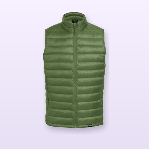 [BL-104417] gilet imbottito in RPET - verde - XXL
