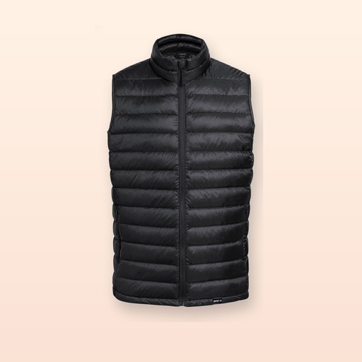 [BL-104422] gilet imbottito in RPET - nero - S