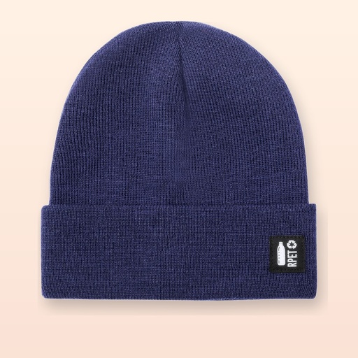 [BL-104429] cappello invernale in RPET - blu scuro