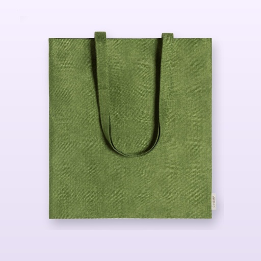 [BL-104631] Shopper in canapa - verde