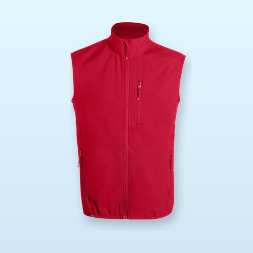 [BL-104707] Gilet softshell in RPET - rosso - XXL