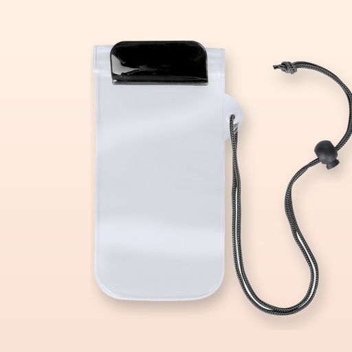 [BL-105074] custodia per cellulare impermeabile - nero - trasparente