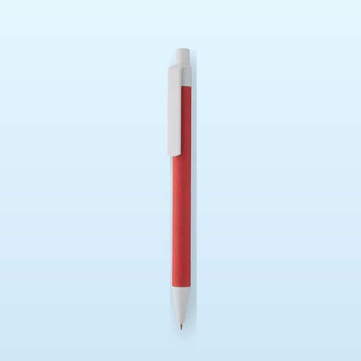 [BL-105134] penna a sfera - rosso - bianco