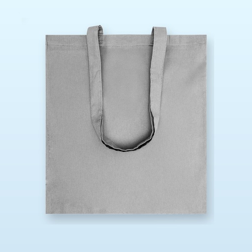 [BL-105174] Shopper in cotone - grigio