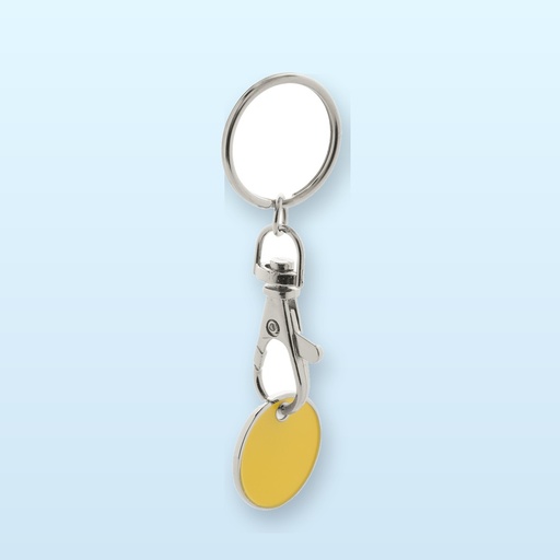 [BL-105186] portachiavi con gettone - giallo