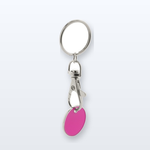 [BL-105192] portachiavi con gettone - fucsia