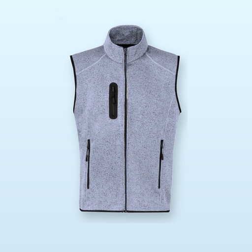 [BL-105257] gilet termico - grigio chiaro - M
