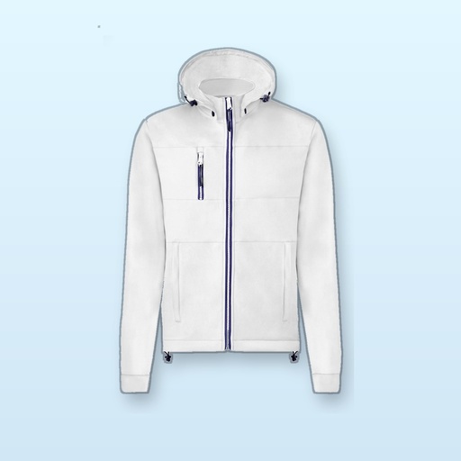[BL-105265] Softshell - bianco - XL