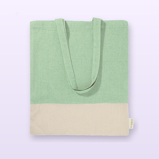 [BL-105437] Shopper in cotone - verde