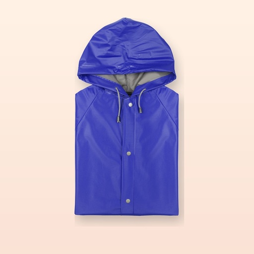 [BL-105893] impermeabile - blu - M-L
