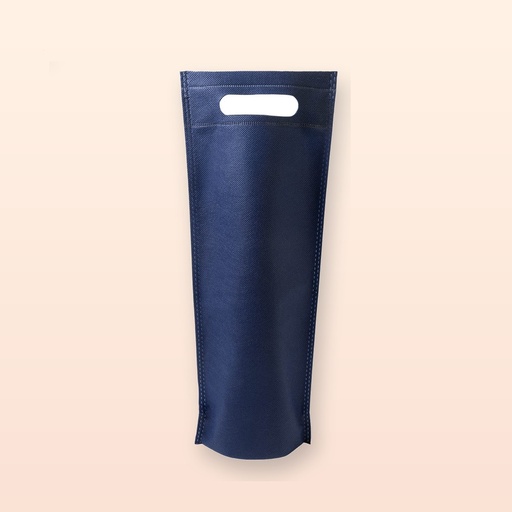 [BL-105940] sacchetto regalo vino - blu scuro
