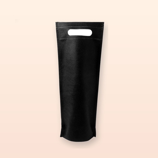 [BL-105942] sacchetto regalo vino - nero