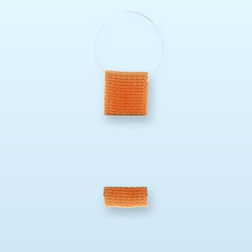 [BL-106141] portachiavi - arancione - argento
