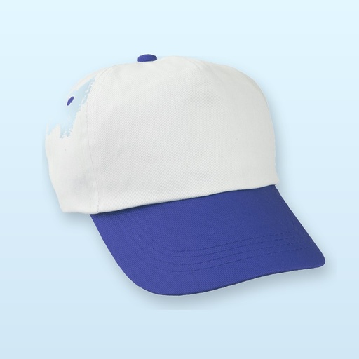 [BL-106242] cappellino baseball - bianco - blu