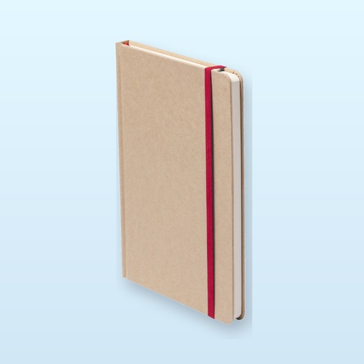 [BL-106340] quaderno - rosso - naturale