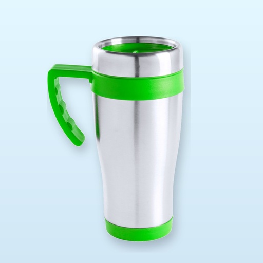 [BL-106366] Mug termico - lime verde - argento
