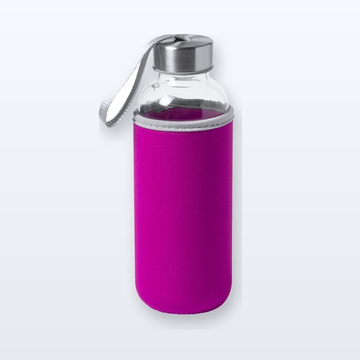[BL-106521] Borraccia in vetro - fucsia