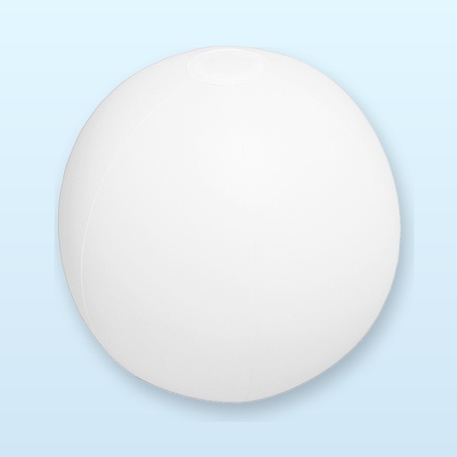 [BL-106654] pallone da spiaggia (ø28 cm) - bianco ghiacciato