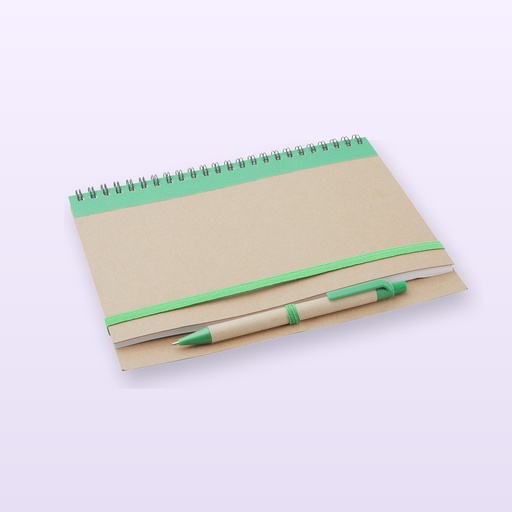 [BL-106683] quaderno - verde - naturale