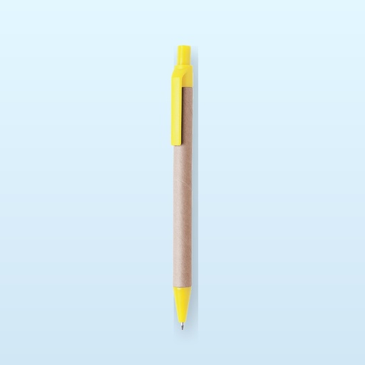 [BL-106698] penna a sfera - giallo - naturale