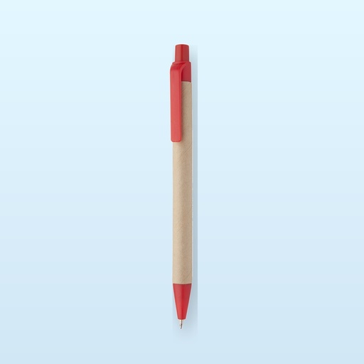 [BL-106700] penna a sfera - rosso - naturale