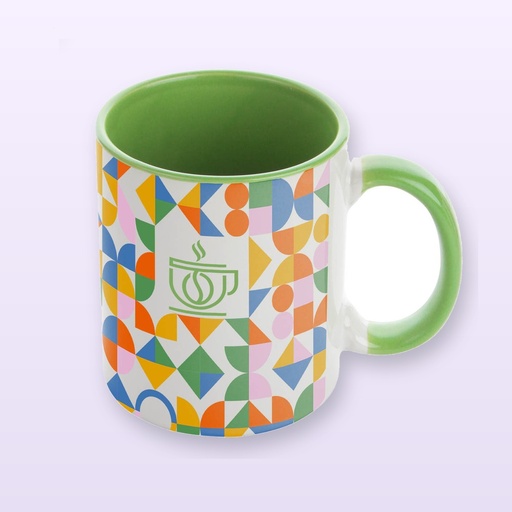 [BL-106753] Tazza per sublimazione - verde - bianco