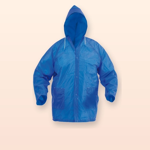 [BL-106779] impermeabile - blu