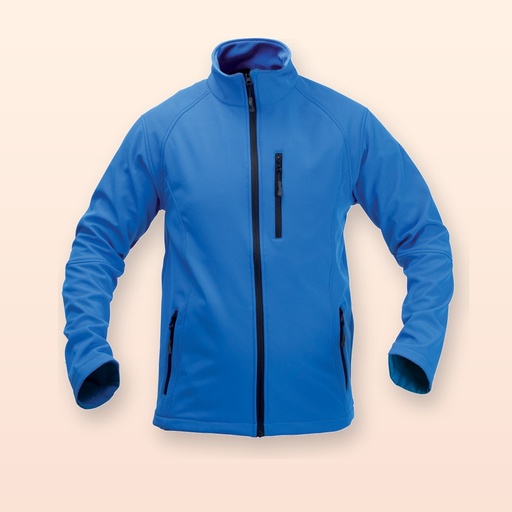 [BL-106789] softshell - blu - nero - XL