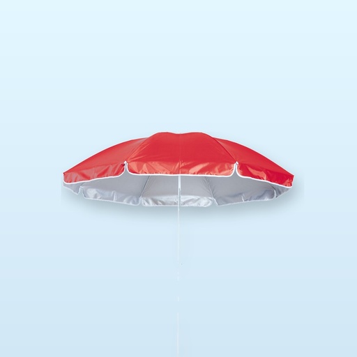 [BL-106833] ombrellone da spiaggia - rosso - bianco