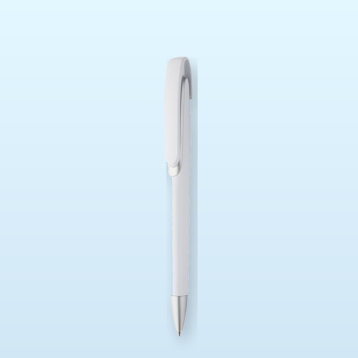 [BL-106839] penna a sfera - argento - bianco