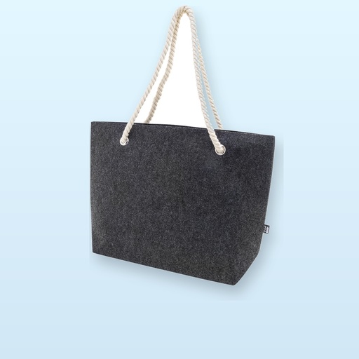 [BL-107051] Borsa da spiaggia in RPET - grigio scuro