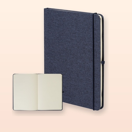 [BL-107116] Quaderno in RPET - blu scuro