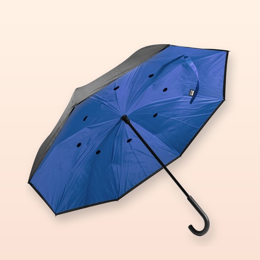 [BL-107190] Ombrello con apertura inversa in RPET - blu