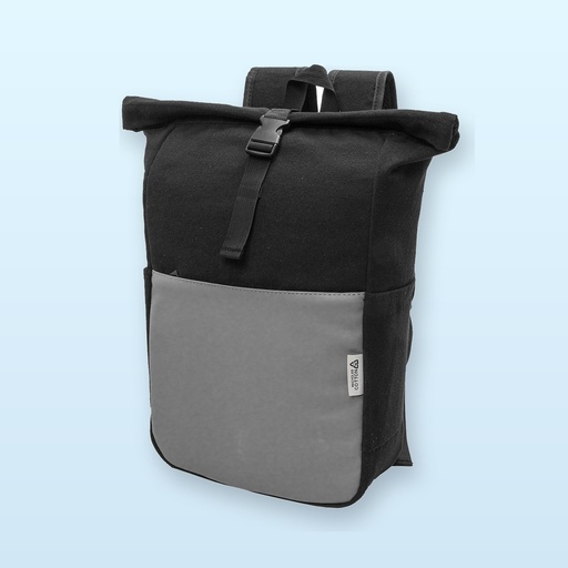 [BL-107276] Zaino in canvas riciclato - grigio