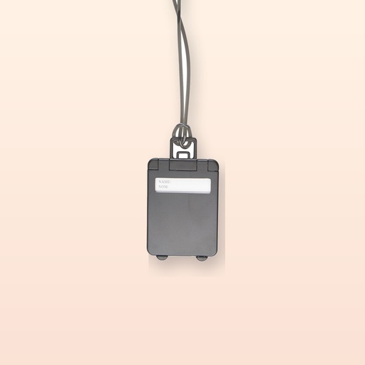 [BL-107703] etichetta bagagli - nero