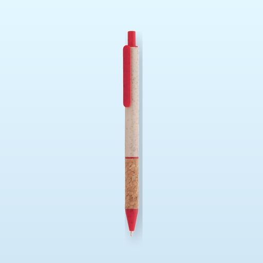 [BL-107869] Penna a sfera - rosso - naturale