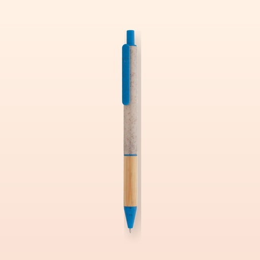 [BL-107876] Penna a sfera - blu - naturale
