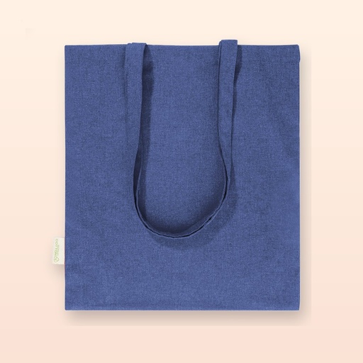 [BL-108376] Shopper in cotone riciclato - blu