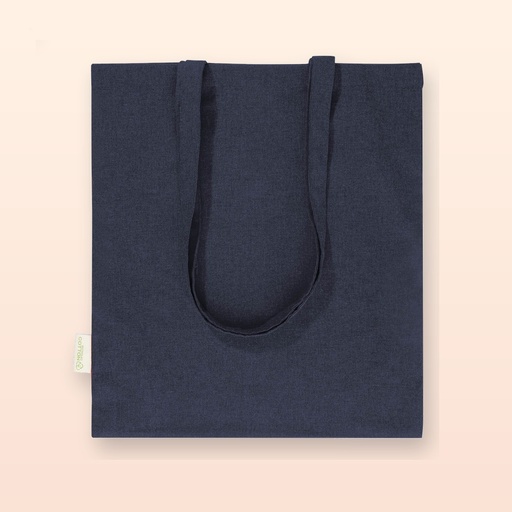 [BL-108377] Shopper in cotone riciclato - blu scuro